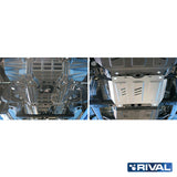 Toyota Hilux Revo – Gearbox RIVAL 4x4 gearbox skid plate – underbody protection installed view