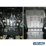 Volkswagen Amarok (2010-up) RIVAL 4x4 radiator & engine skid plate – underbody protection installed view