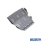 Volkswagen Amarok (2010-up) RIVAL 4x4 radiator & engine skid plate – underbody protection detail view