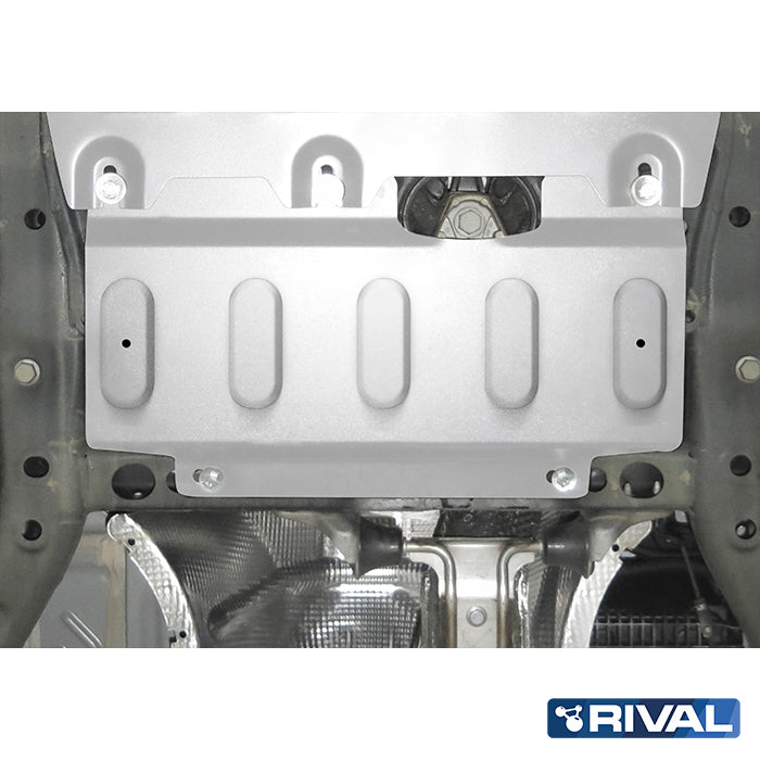 MAN TGE – Electric Steering Rack Motor RIVAL 4x4 engine & steering skid plate – underbody protection detail view