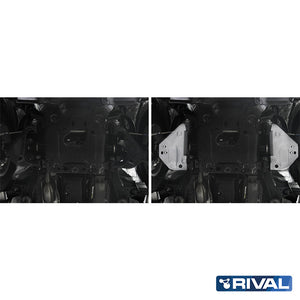 Toyota Hilux Revo – Front Arms RIVAL 4x4 skid plate – underbody protection installed view