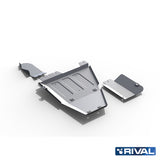 Toyota Hilux Revo – Transfer Case, AdBlue & Oxygen Sensor RIVAL 4x4 transfer case skid plate – underbody protection detail view