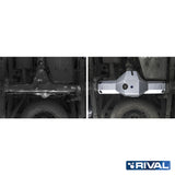 Toyota Hilux Revo – Differential RIVAL 4x4 differential skid plate – underbody protection installed view