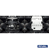 Toyota Land Cruiser 250 – Engine RIVAL 4x4 engine skid plate – underbody protection installed view
