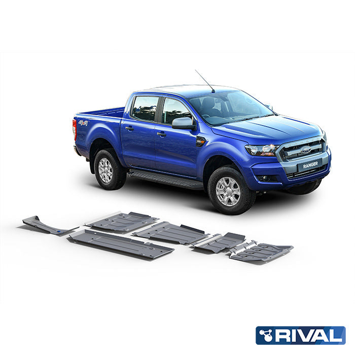 Ford Ranger RIVAL 4x4 skid plate – underbody protection detail view