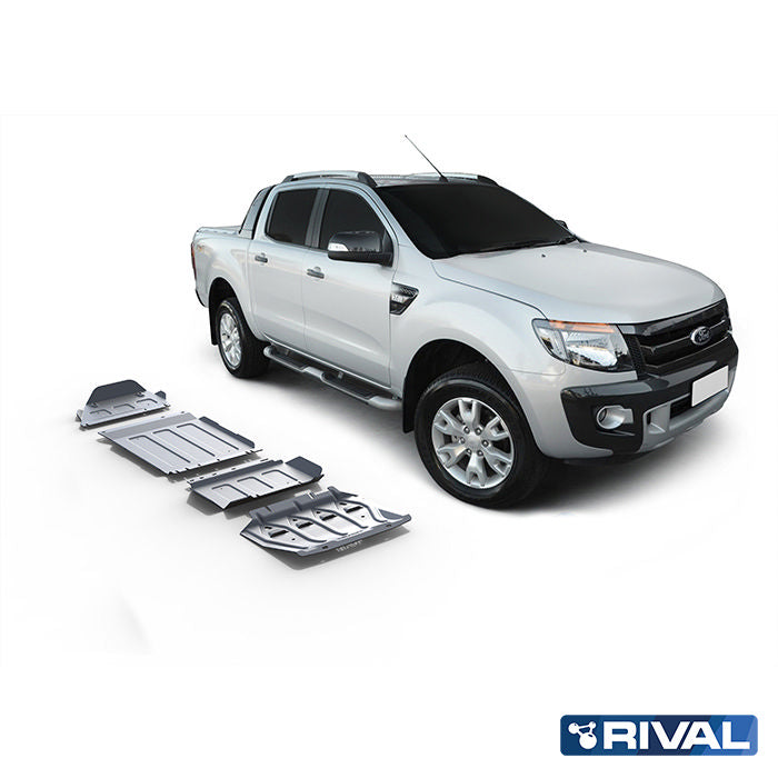 Ford Ranger RIVAL 4x4 skid plate – underbody protection detail view