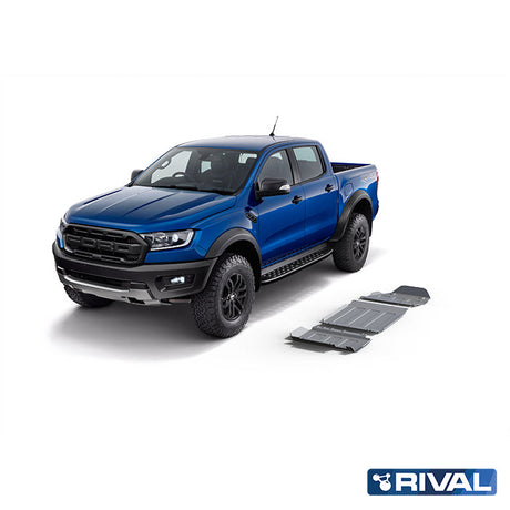 Ford Ranger Raptor (2019) RIVAL 4x4 skid plate – underbody protection overview