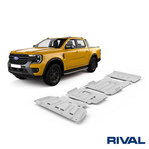 Ford Ranger (2022) RIVAL 4x4 skid plate – underbody protection detail view