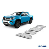 Ford Ranger (2022) RIVAL 4x4 skid plate – underbody protection installed view
