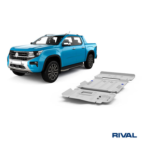 Ford Ranger Raptor (2022) RIVAL 4x4 skid plate – underbody protection detail view