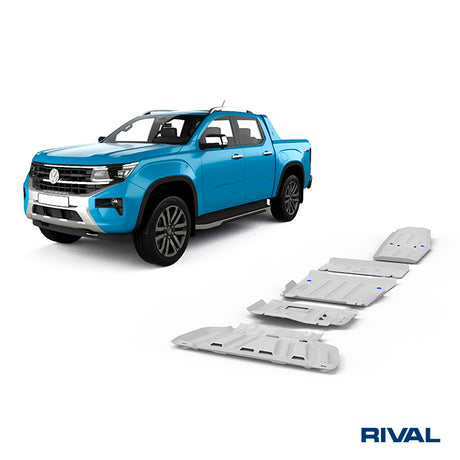 Ford Ranger (2022) RIVAL 4x4 skid plate – underbody protection installed view