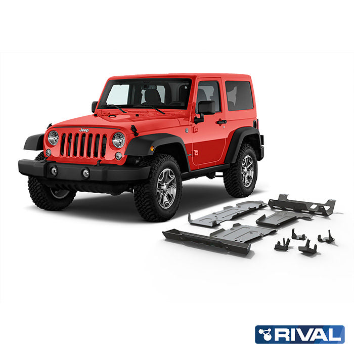 Jeep Wrangler RIVAL 4x4 skid plate – underbody protection overview