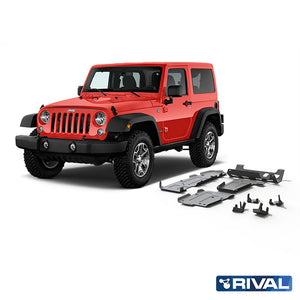Jeep Wrangler RIVAL 4x4 skid plate – underbody protection overview