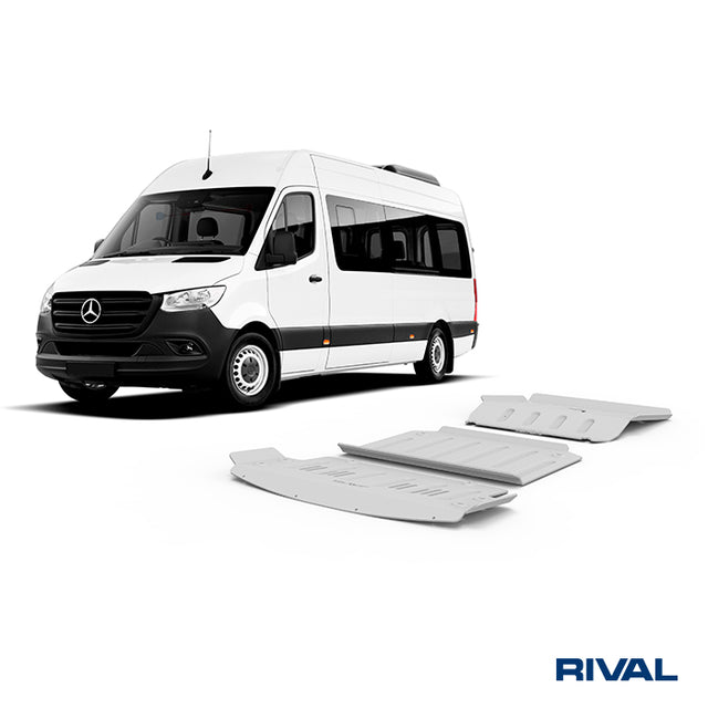Mercedes-Benz Sprinter RIVAL 4x4 skid plate – underbody protection overview