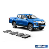Mitsubishi L200 MQ / MR RIVAL 4x4 skid plate – underbody protection installed view