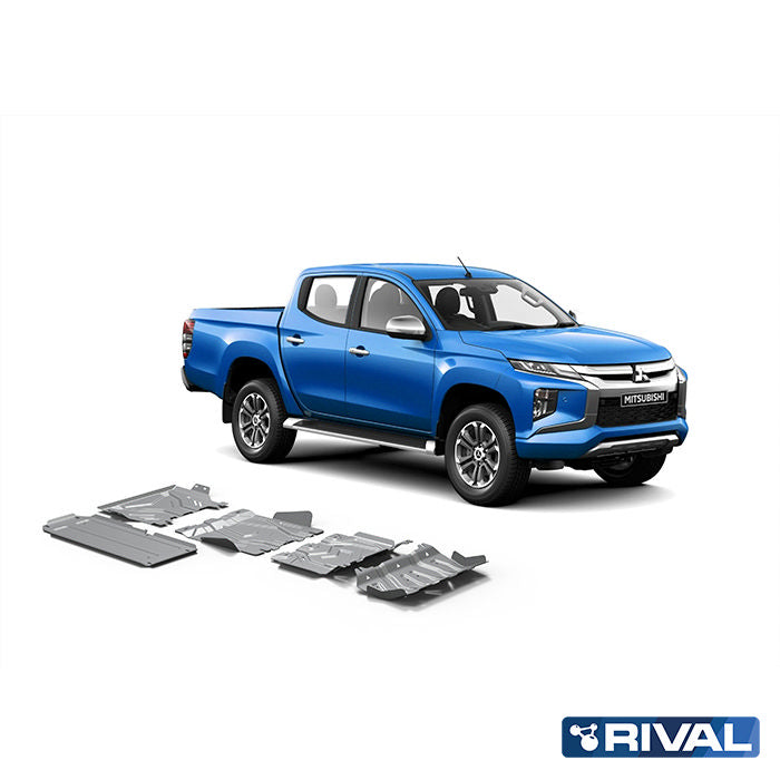 Mitsubishi L200 MQ / MR RIVAL 4x4 skid plate – underbody protection detail view