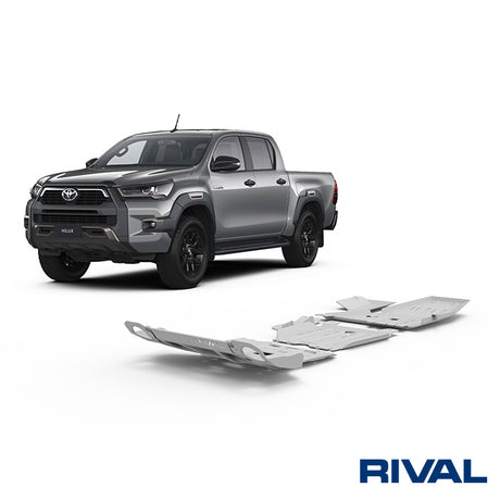 Toyota Hilux Revo RIVAL 4x4 skid plate – underbody protection overview
