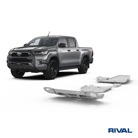 Toyota Hilux Revo RIVAL 4x4 skid plate – underbody protection overview