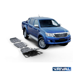 Toyota Hilux Vigo RIVAL 4x4 skid plate – underbody protection detail view