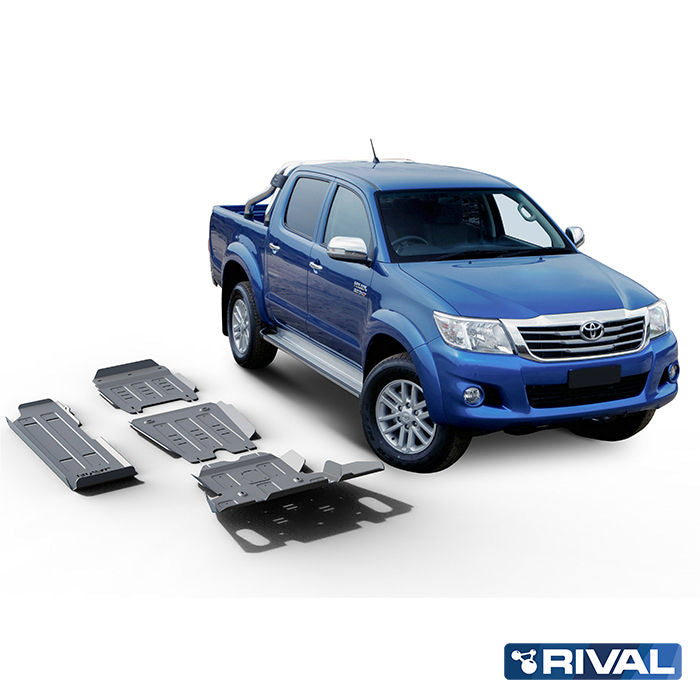 Toyota Hilux Vigo RIVAL 4x4 skid plate – underbody protection detail view