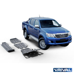 Toyota Hilux Vigo RIVAL 4x4 skid plate – underbody protection detail view