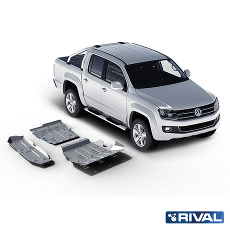 Volkswagen Amarok (2010-up) RIVAL 4x4 skid plate – underbody protection detail view