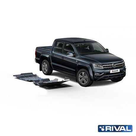 Volkswagen Amarok (2010-up) RIVAL 4x4 skid plate – underbody protection detail view