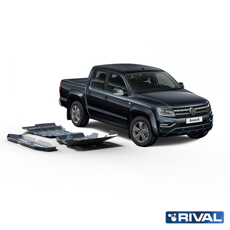Volkswagen Amarok (2010-up) RIVAL 4x4 skid plate – underbody protection overview