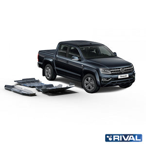 Volkswagen Amarok (2010-up) RIVAL 4x4 skid plate – underbody protection detail view