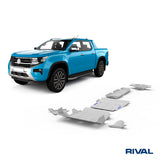 Volkswagen Amarok (2010-up) RIVAL 4x4 skid plate – underbody protection detail view