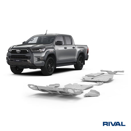 Toyota Hilux Revo RIVAL 4x4 skid plate – underbody protection overview