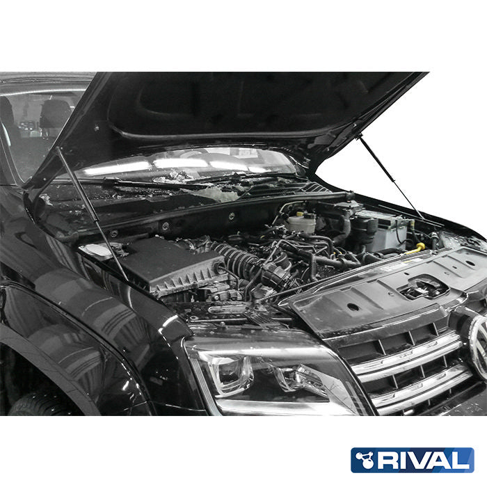 Volkswagen Amarok (2010-up) RIVAL 4x4 Hood Struts for VW Amarok (2010-up) – installed view