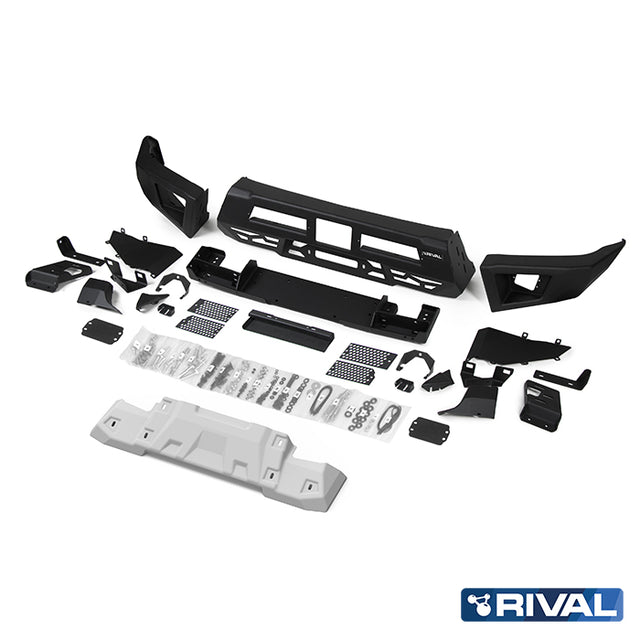 Ford Ranger (2022) RIVAL 4x4 aluminum front bumper – off-road protection overview