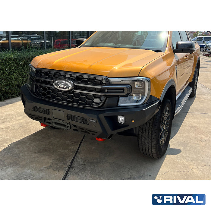 Ford Ranger (2022) RIVAL 4x4 aluminum front bumper – off-road protection detail view