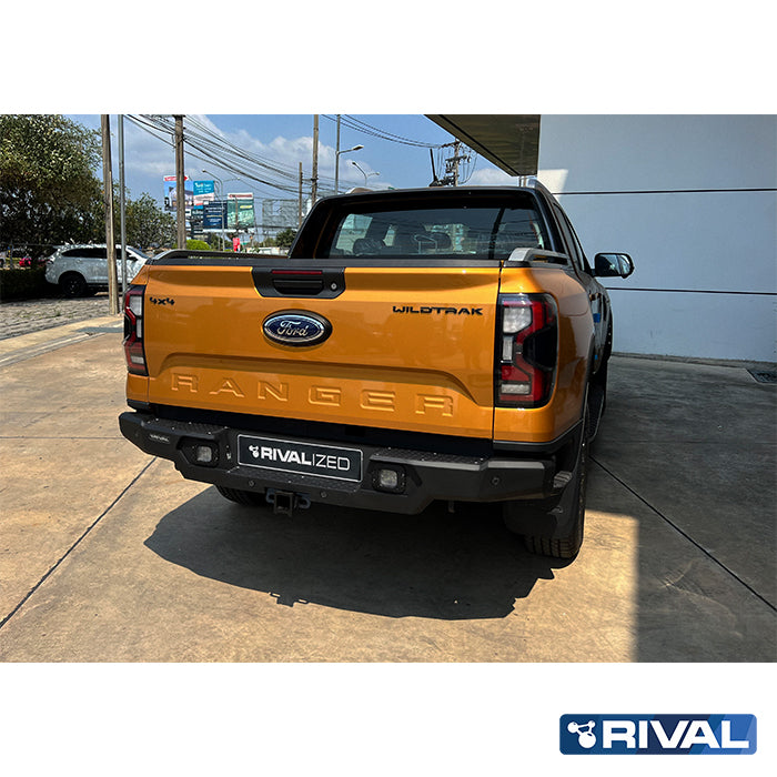 Ford Ranger (2022) RIVAL 4x4 aluminum rear bumper – off-road protection detail view