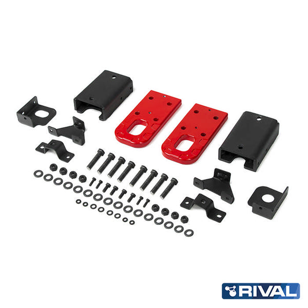 Ford Ranger Raptor (2022) RIVAL 4x4 recovery points – off-road protection installed view