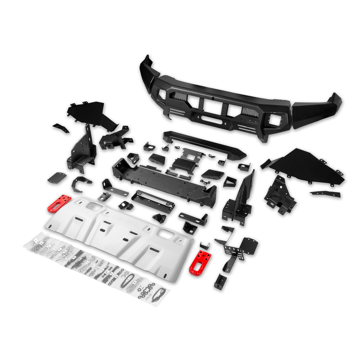 Ford Ranger (2022) RIVAL 4x4 aluminum front bumper – off-road protection overview