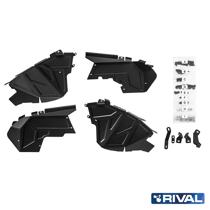 Jeep Wrangler JL & JT (2018–Present) RIVAL 4x4 aluminum Rival Front Aluminum Inner Fenders for Jeep Wrangler JL & JT (2018–Present) – detail view