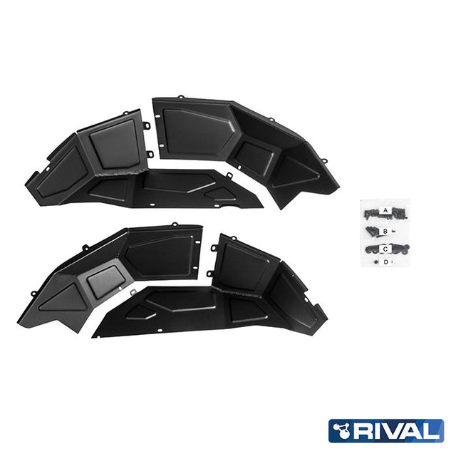 Jeep Wrangler JL (2018–Present) RIVAL 4x4 aluminum Rival Rear Aluminum Inner Fenders for Jeep Wrangler JL (2018–Present) – detail view