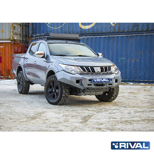 Mitsubishi L200 MQ RIVAL 4x4 aluminum front bumper – off-road protection detail view
