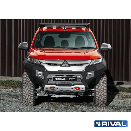 Mitsubishi L200 MR RIVAL 4x4 aluminum front bumper – off-road protection detail view