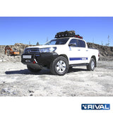 Toyota Hilux Revo RIVAL 4x4 aluminum front bumper – off-road protection detail view