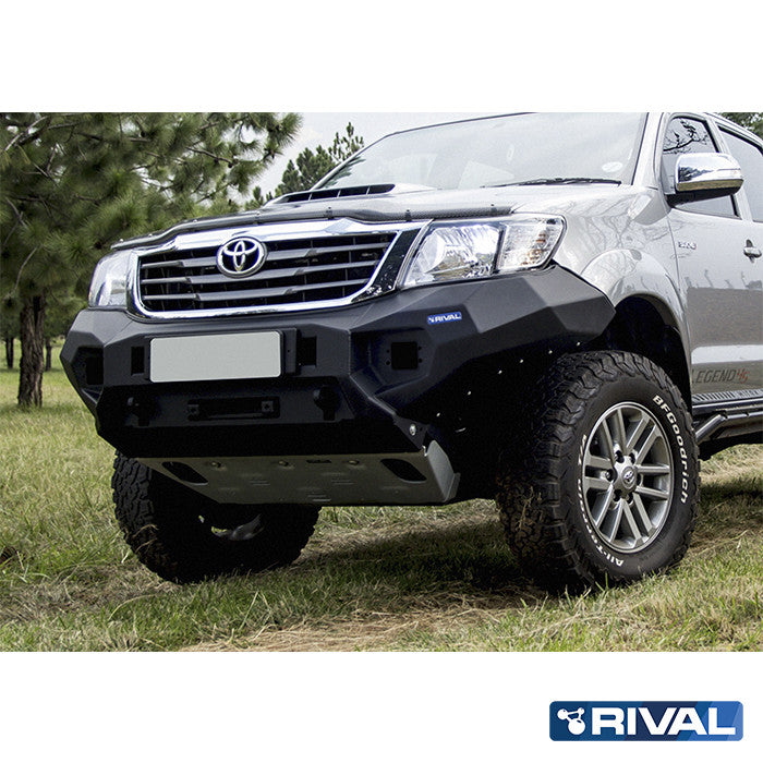 Toyota Hilux Vigo RIVAL 4x4 aluminum front bumper – off-road protection installed view