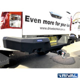 Toyota Hilux Vigo RIVAL 4x4 aluminum rear bumper – off-road protection installed view