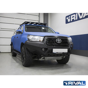 Toyota Hilux Revo RIVAL 4x4 aluminum front bumper – off-road protection detail view