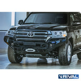 Toyota Land Cruiser 200 RIVAL 4x4 aluminum front bumper – off-road protection installed view