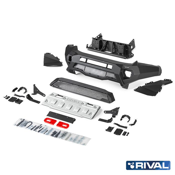 Toyota Hilux 2021-up RIVAL 4x4 aluminum front bumper – off-road protection overview