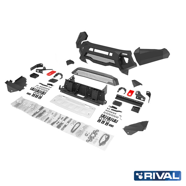 Toyota Hilux 2021-up RIVAL 4x4 aluminum front bumper – off-road protection overview
