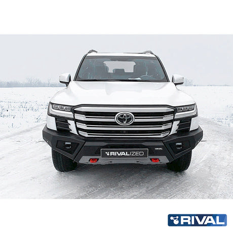 Toyota Land Cruiser 300 RIVAL 4x4 aluminum front bumper – off-road protection installed view