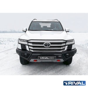 Toyota Land Cruiser 300 RIVAL 4x4 aluminum front bumper – off-road protection installed view